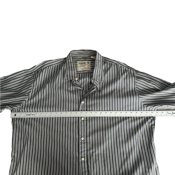 Timberland XXL long-sleeve button down blue/tan/navy 100% cotton - Picture 5 of 11